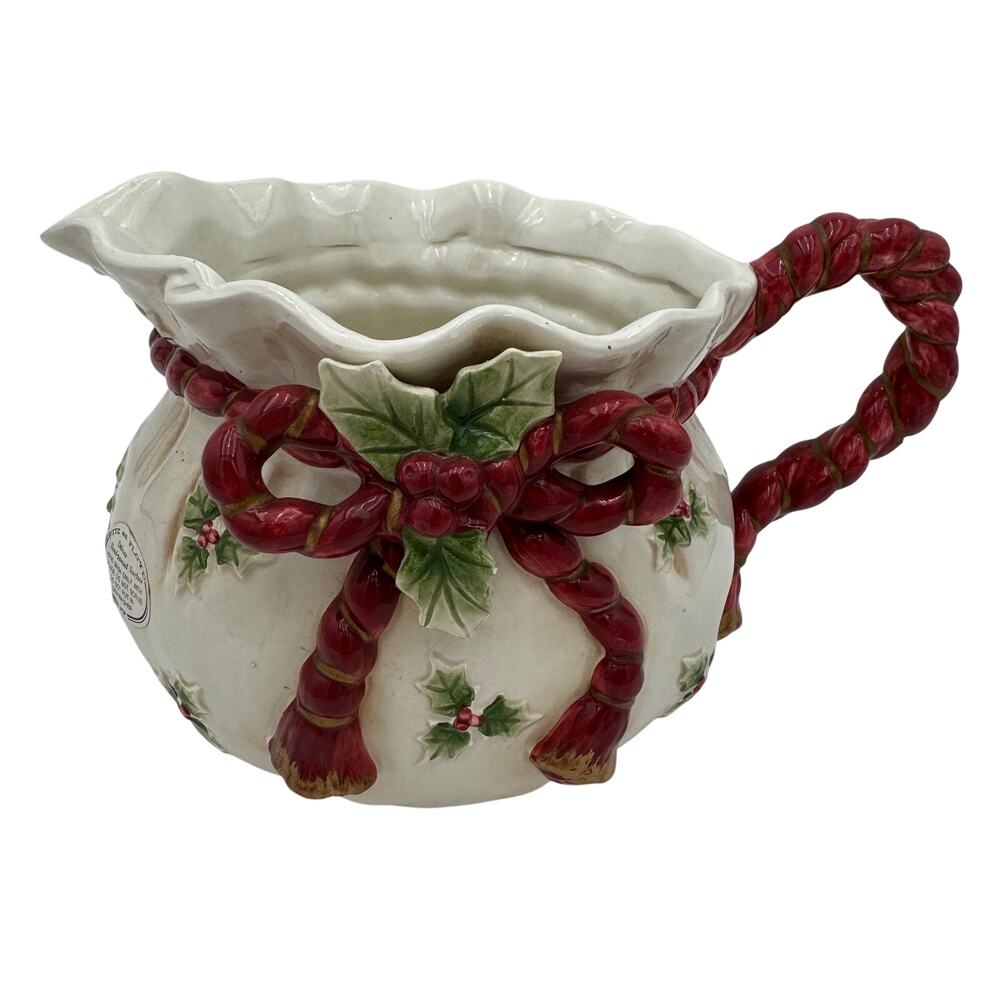 48 Oz Pitcher Old World Santa by FITZ & FLOYD 1990